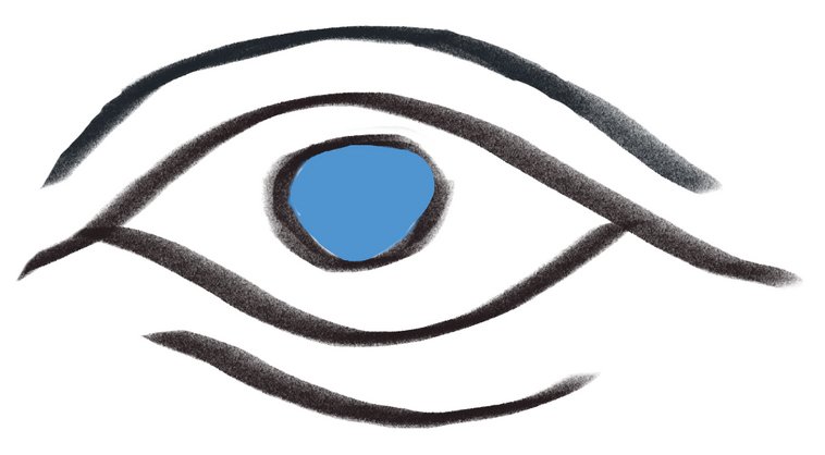 Stylised open eye